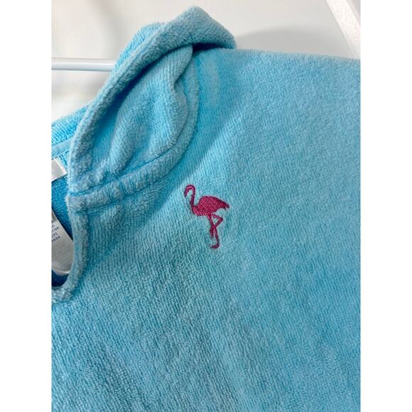 Pottery Barn Kids Swim Hooded Cover Up Terrycloth Cape Blue Size 12-18 Month - Picture 2 of 8